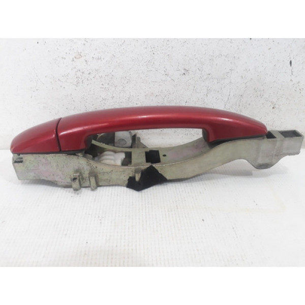Maçaneta Externa Porta Traseira Direita Peugeot 408 11/14 Vermelho Traseira