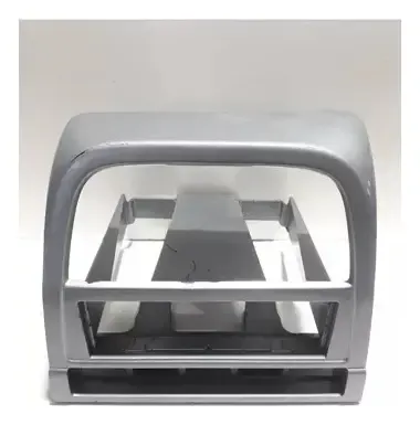 Moldura Central Do Rádio Vw Saveiro G6 Prata S.1 Prateado