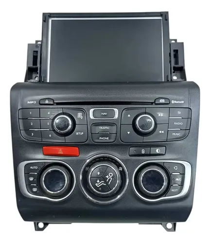 Multimídia Original Comando Ar Citroën C4 Lounge 2014 2017 Preto