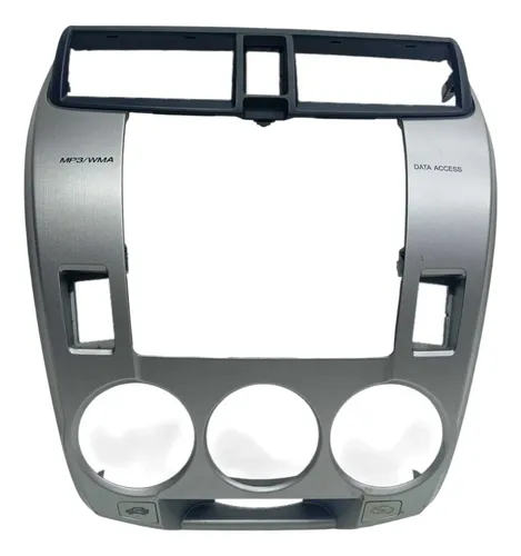 Moldura Central Painel Honda City 2009 2014 Cinza Cinza