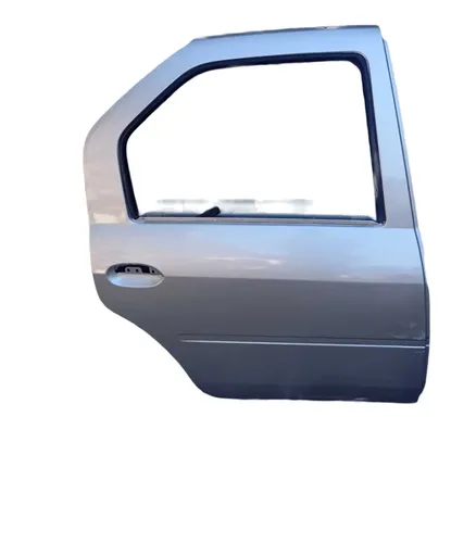 Porta Traseira Direita Renault Logan 2008 2013 Traseira Direito Prateado