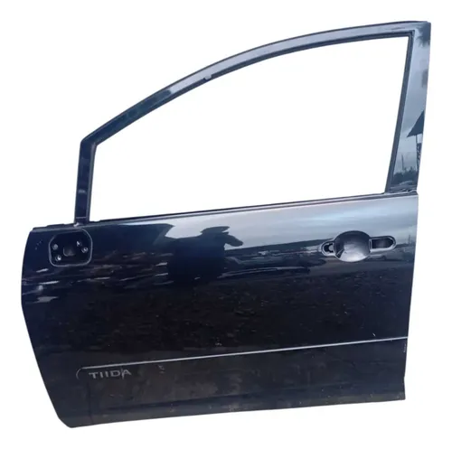 Porta Dianteira Esquerda Nissan  Tiida Hatch 2008 2013 Dianteira Esquerdo Preto