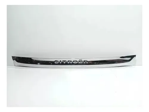 Aplique Tampa Traseira Citroen C4 Lounge Exclusive 2014 Prateado