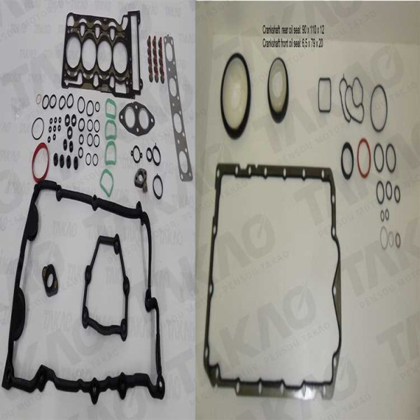 Junta Completa c/ Retentores (JG) - BMW 2.0L 16V M52 N46B20B 120i, 320i após 03 Gasolina