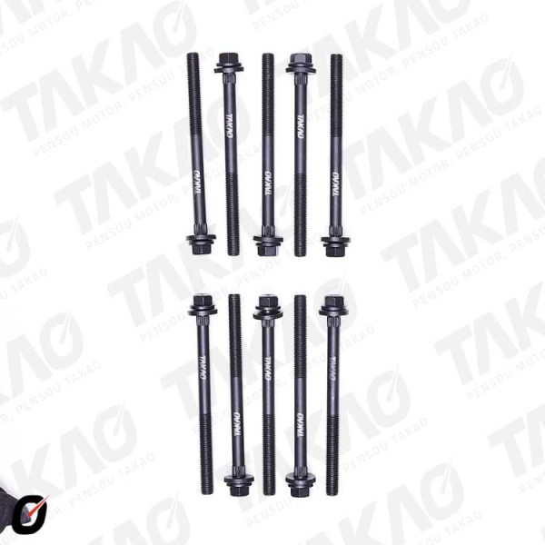 Parafuso de Cabeçote (JG) - Dodge/Chrysler 2.4L 16V 148,B00,EDZ Caravan,PT Cruiser Gasolina