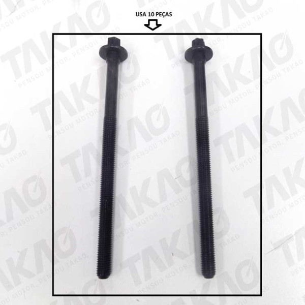 Parafuso de Cabeçote (JG) - Citroen/Peugeot 1.8L 16V XU7JP4 306, Xsara, Xantia Gasolina