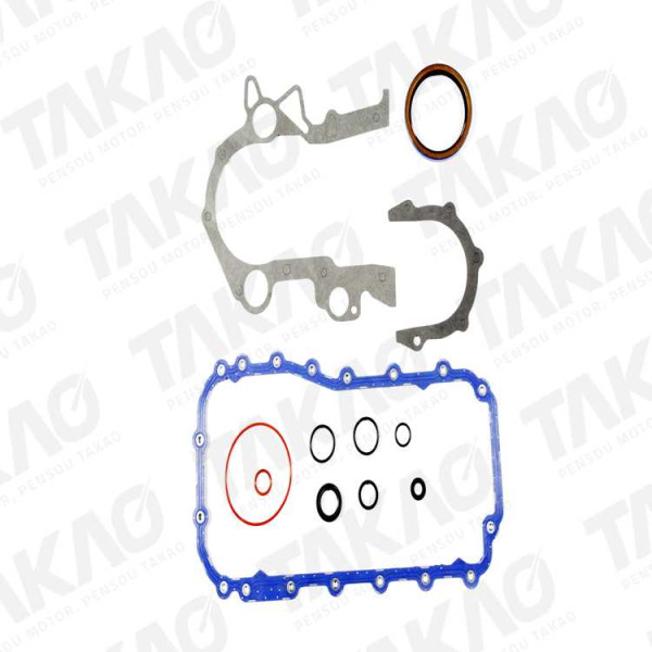 Junta Inferior c/ Retentores (JG) - Dodge 3.3/3.8L 201/EGA/R00 230/L00 Caravan Grand Caravan