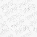 Anel (JG) - Audi/Volkswagem 2.0L 16V Novo Fusca Tiguan,A3,A4,A5 A6,Q5, Passat