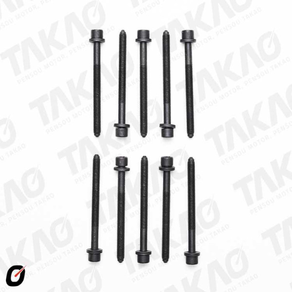 Parafuso de Cabeçote (JG)-1.6L 8V SOHC AKL A3, Golf Ibiza