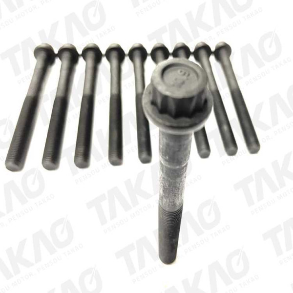 Parafuso de Cabeçote (JG) - Toyota 2.7L 16V 2TR-FE Hilux, SWR Flex/Gasolina