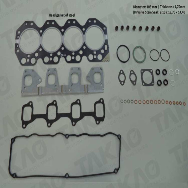 Junta Superior c/ Retentor (JG) - Toyota 3.7L 8V 14B OHV Pick-up Bandeirantes 94 até 01