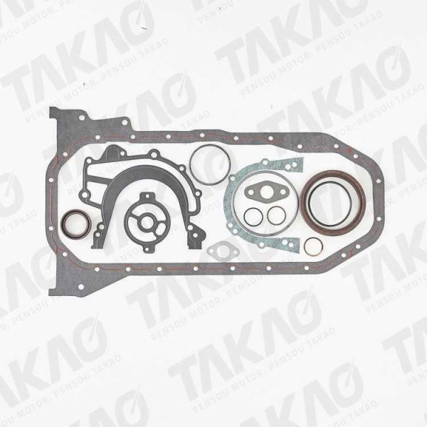 Junta Inferior c/ Retentores (JG) - Volkswagen 2.4L 10V L5 DOHC AJA Caravelle, Eurovan 98 até 00 Diesel