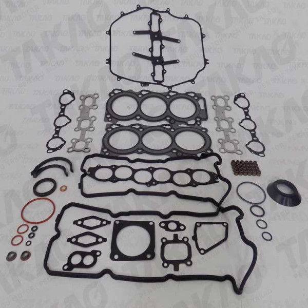 Junta Completa s/ Retentor Traseiro (JG) - Nissan 3.5L 24V V6 DOHC 350Z  03 até 06 Gasolina