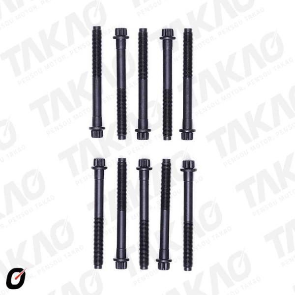 Parafuso de Cabeçote (JG) - Mitsubishi  1.6/1.8/2.0L 16V  Colt, Expo, Lancer Pajero IO/TR4