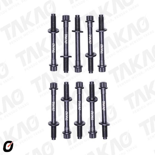Parafuso de Cabeçote (JG) - Mitsubishi 2.4L 16V 4G69 Airtrek,Grandis Gasolina
