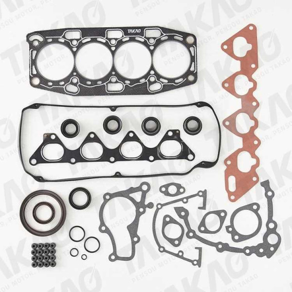 Junta Completa c/ Retentores (JG) - Mitsubishi  1.6/1.8L Colt GLX Expo LRV, Lancer GLX Lancer GTI/Gasolina