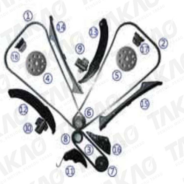 Kit de Corrente - Hyundai/Kia 3.0/3.3/3.5/3.8L 24V Diversos