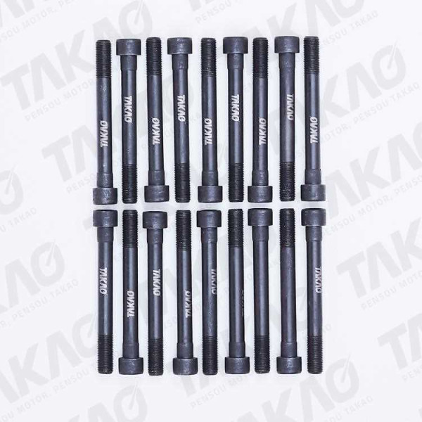 Parafuso de Cabeçote (JG) - Hyundai/Kia 2.5/2.6L D4BA/B/H/X Bongo K2500 H100, H1 Starex, HR
