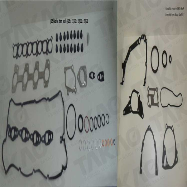Junta Completa s/ Cabecote c/ Retentor (JG) - Hyundai/Kia 2.5L 16V DOHC D4CB HR, Bongo,K2500 Diesel
