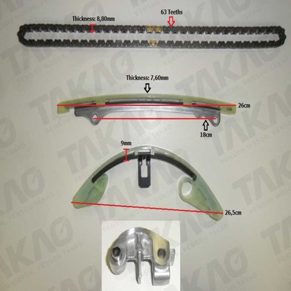 Kit de Corrente - Honda 1.4/1.5L 16V L13Z3 City L15A8