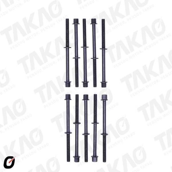 Parafuso de Cabeçote (JG) - Honda 1.4/1.5L 8/16V  City, Fit EX/LX/LXL Flex/Gasolina
