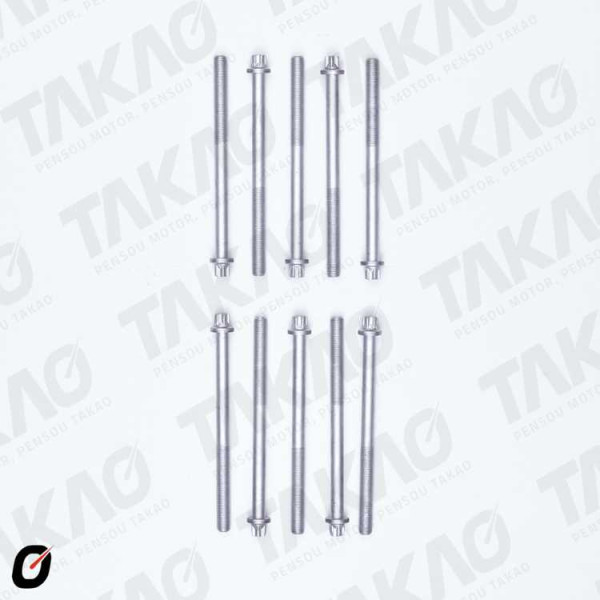 Parafuso de Cabeçote (JG) - Honda 1.5L 16V D15B2/B4/B7 Civic  92 até 97 Gasolina