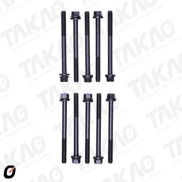 Parafuso de Cabeçote (JG) - Honda 1.6L 16V D16Y7/Y8 Civic  96 até 00 Gasolina