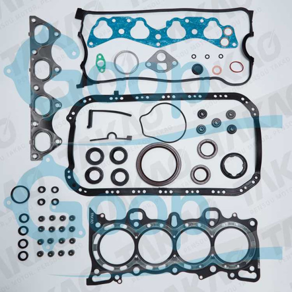 Junta Completa c/ Retentores (JG) - Honda 1.6L 16V D16Y7/Y8 Civic  96 até 00 Gasolina