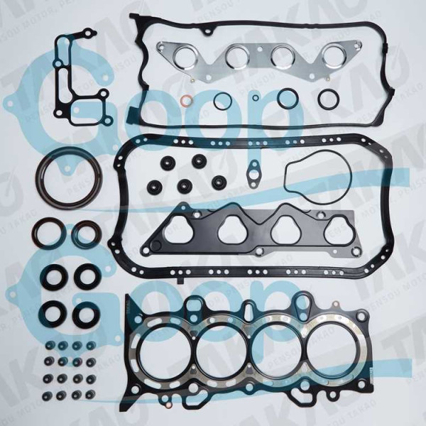 Junta Completa c/ Retentores (JG) - Honda 1.7L 16V D17Z2/Z3 Civic  01 até 06 Gasolina