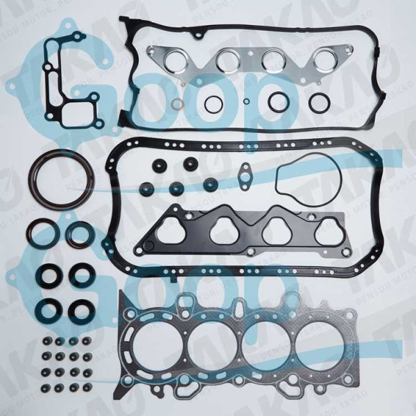 Junta Completa c/ Retentores (JG) - Honda 1.7L 16V D17Z2/Z3 Civic  01 até 06 Gasolina