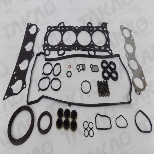 Junta Completa c/ Retentores (JG) - Honda 2.0L 16V K20A1/A4 CR até V  05 até 06 Gasolina