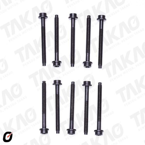 Parafuso de Cabeçote (JG) - Ford 1.8/2.0L 16V Zetec Escort,Focus,Mondeo Gasolina