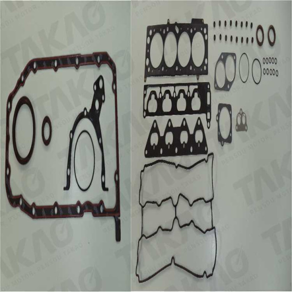 Junta Completa c/ Retentores (JG) - Fiat/GM 1.8L 16V L4 DOHC Meriva, Stilo Gasolina