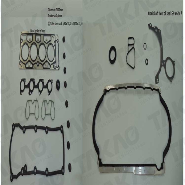 Junta Completa c/ Retentores (JG) - Ford 1.0L 8V L4 SOHC Super Charger Gasolina