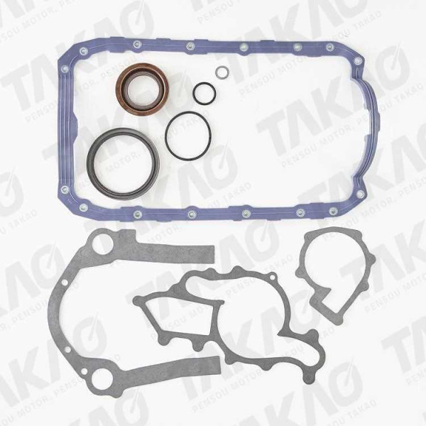 Junta Inferior c/ Retentores (JG) - Ford 3.0L 12V V6 OHV Aerostar, Ranger Taurus, Probe