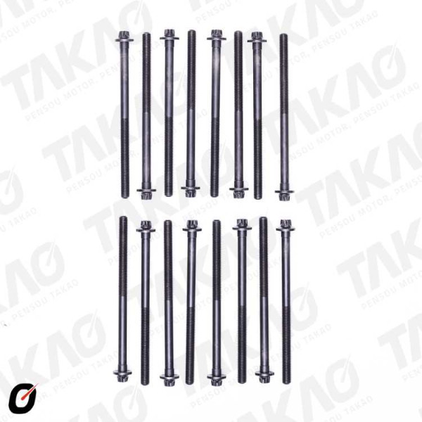 Parafuso de Cabeçote (JG) - Mercedes-Benz 3.0/3.5L 24V V6 CLS350,E350,GLK280 GLK300, ML350