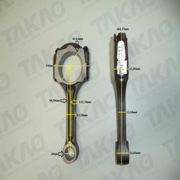 Biela (cada) - Renault/nissan 1.6l 8/16v K4m/k7m Clio, Dust