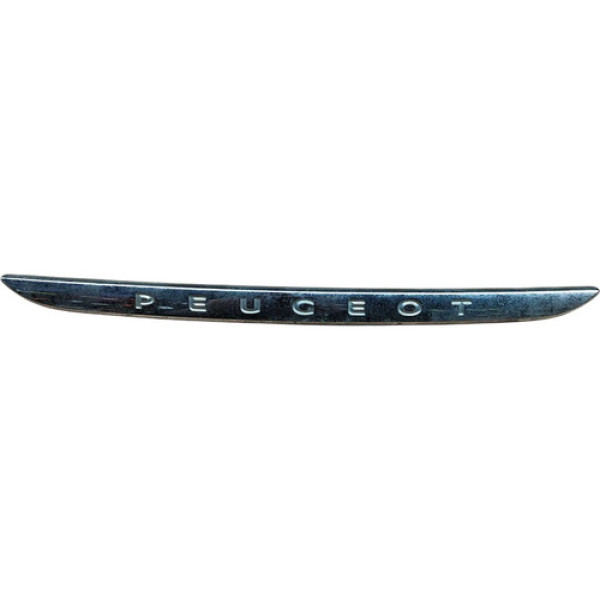 Friso Emblema Tampa Traseira Peugeot 208 2017 2018 2019 Cinza