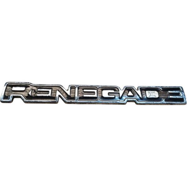 Emblema Porta Jeep Renegade 2018 2019 2020 2021 Cromado