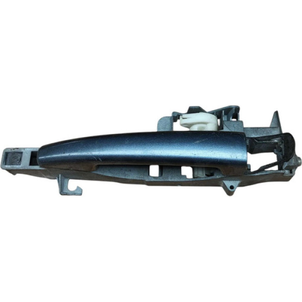 Maçaneta Externa Traseira Esquerda Peugeot 407 2007 A 2009 Preto Traseira