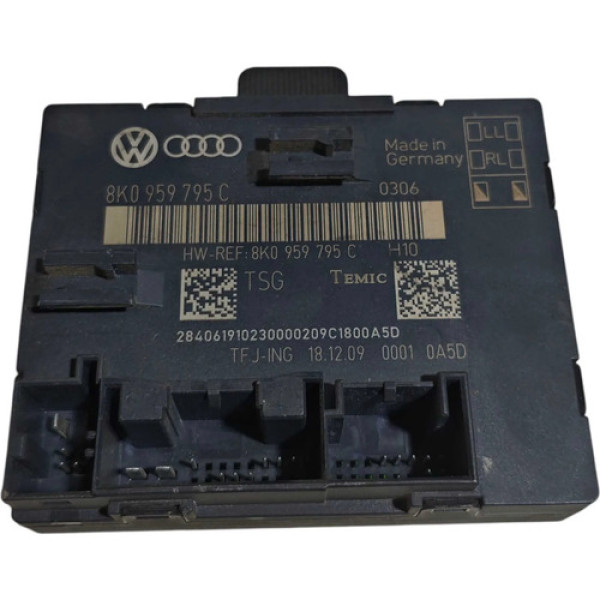 Modulo Porta Traseira Esquerda Audi A4 2009 2010 2011 2012