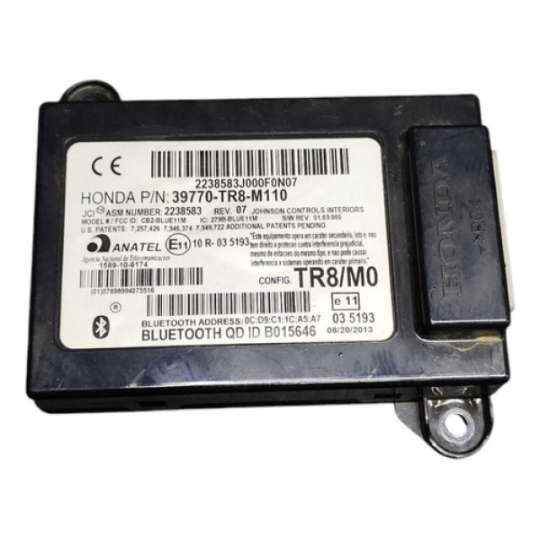 Módulo Central Bluetooth 39770tr8 Honda Civic 2013 A 2015