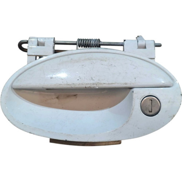 Maçaneta Externa Dianteira Esquerda Gm Celta 2007 A 2012 Branco Dianteira