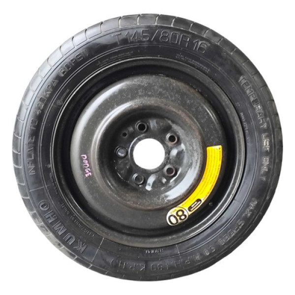 Roda Estepe Aro 16 Dogde Journey 2009 A 2012 C/pneu 145/80 Preto