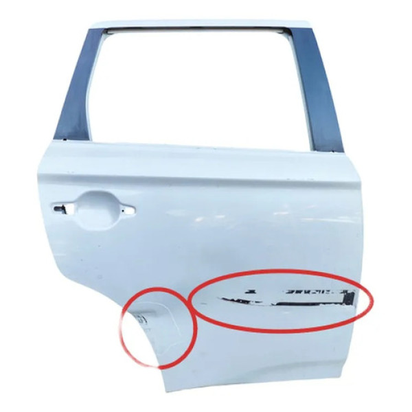 Porta Traseira Direita Mitsubishi Outlander Gt 2014 Detalhe Traseira Direita Branco