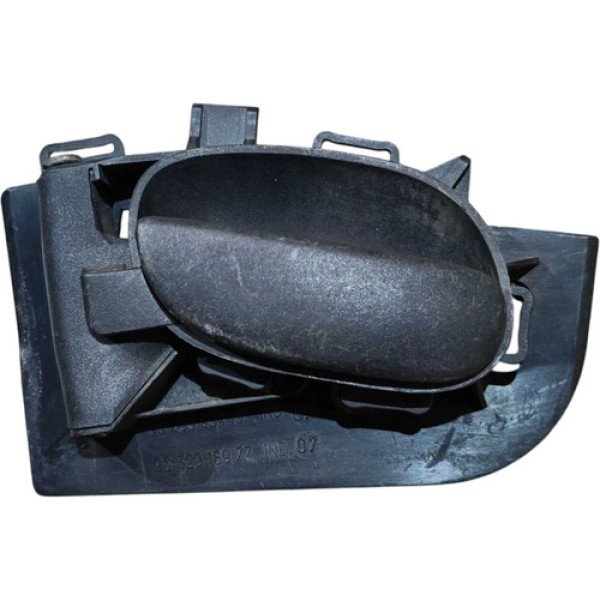 Maçaneta Interna Dianteira Esquerda Peugeot 206 2006 A 2009 Preto Dianteira