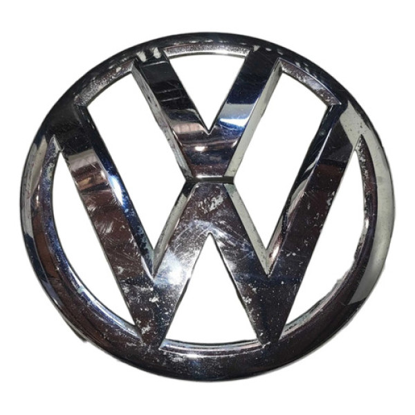 Emblema Dianteiro Vw Tiguan 2012 A 2016 Prata