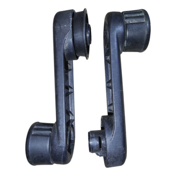 Par Manivela Vidro Traseiro Renault Sandero 2008/2014 Preto
