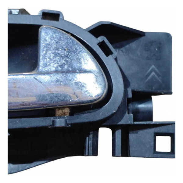 Maçaneta Int Tras Direito Citroen C4 Picasso 2008 2009 2010 Prateado Traseira