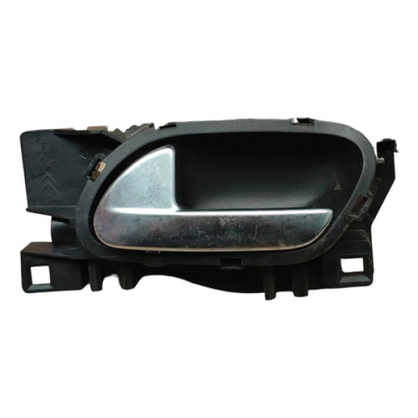 Maçaneta Int Dianteira Esquerda Citroen C4 Lounge 2013 2014 Preto Dianteira